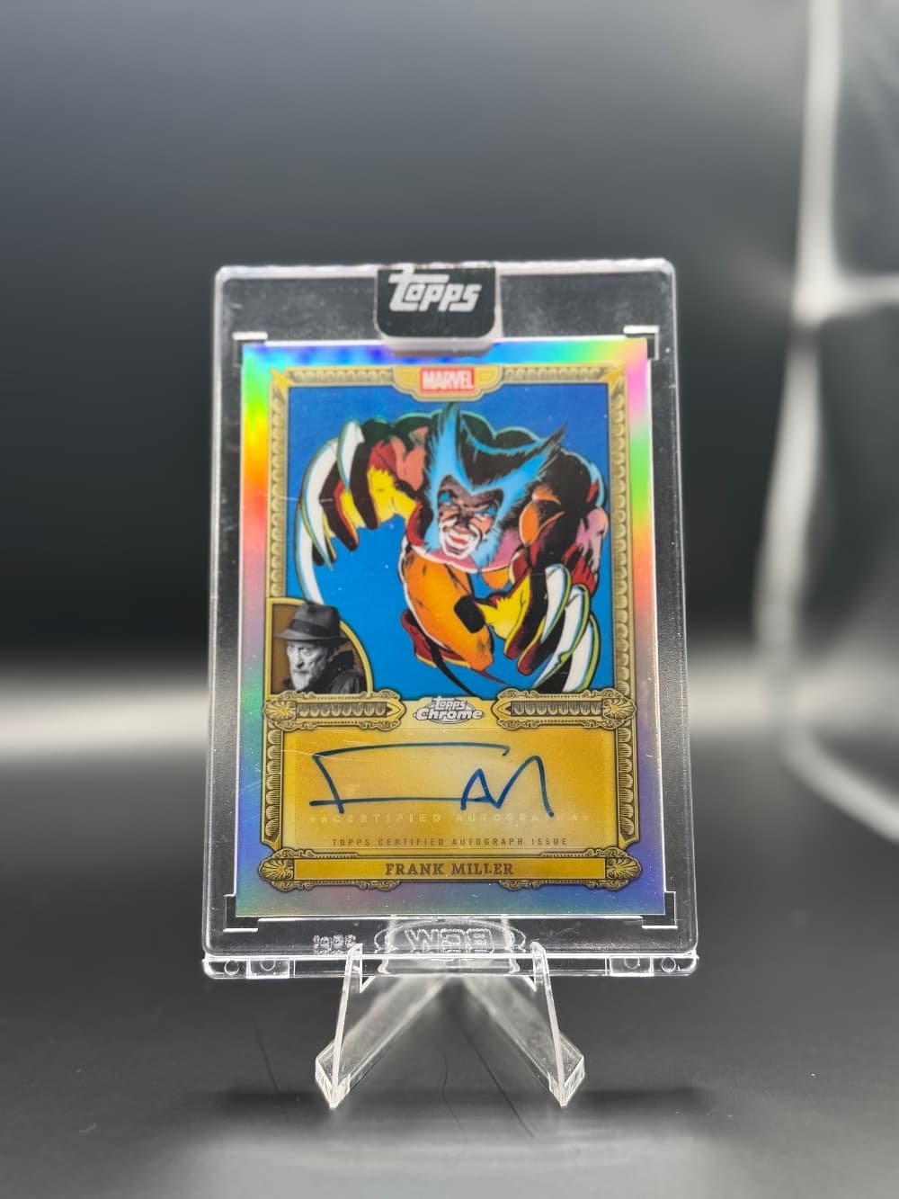 2026 Topps Mint Frank Miller AUTO- Wolverine trading card.